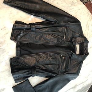 Valerie Stevens Women's New Zealand Lambskin Leather Jacket - size 4 - Black